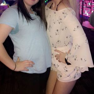 strapless romper from boutique